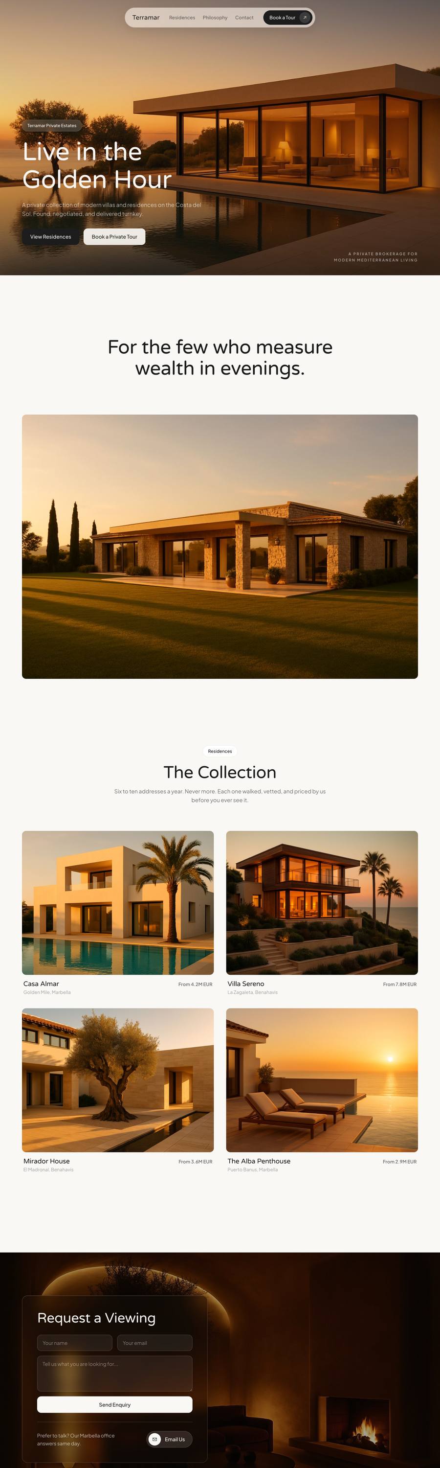 Terramar Estates website