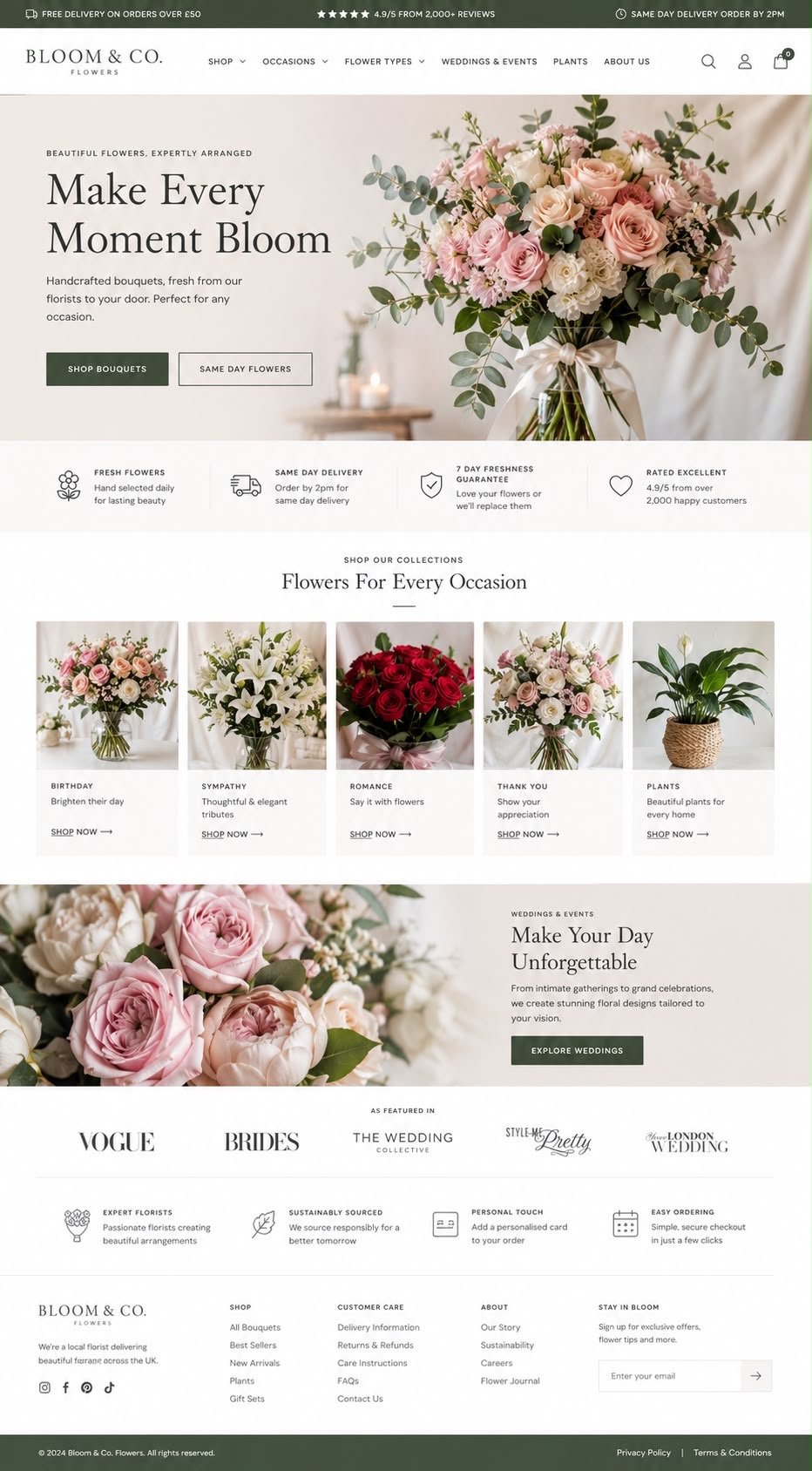 Bloom and Co. website